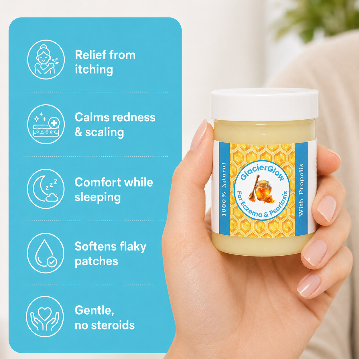 GlacierGlow - Repair Balm For Eczema & Psoriasis